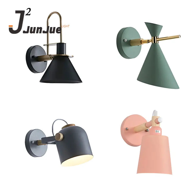 Modern Hotel Adjusted LED E27 Indoor Small Wall Lamp Green Newest Vintage Industrial Wall Lamp for Hotel Restaurant Bedroom