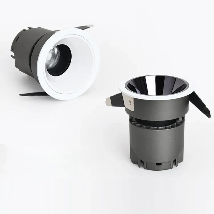 Cob Black Small Recessed Spotlight Led Downlight Ceiling Spotlights Lamp Adjustable