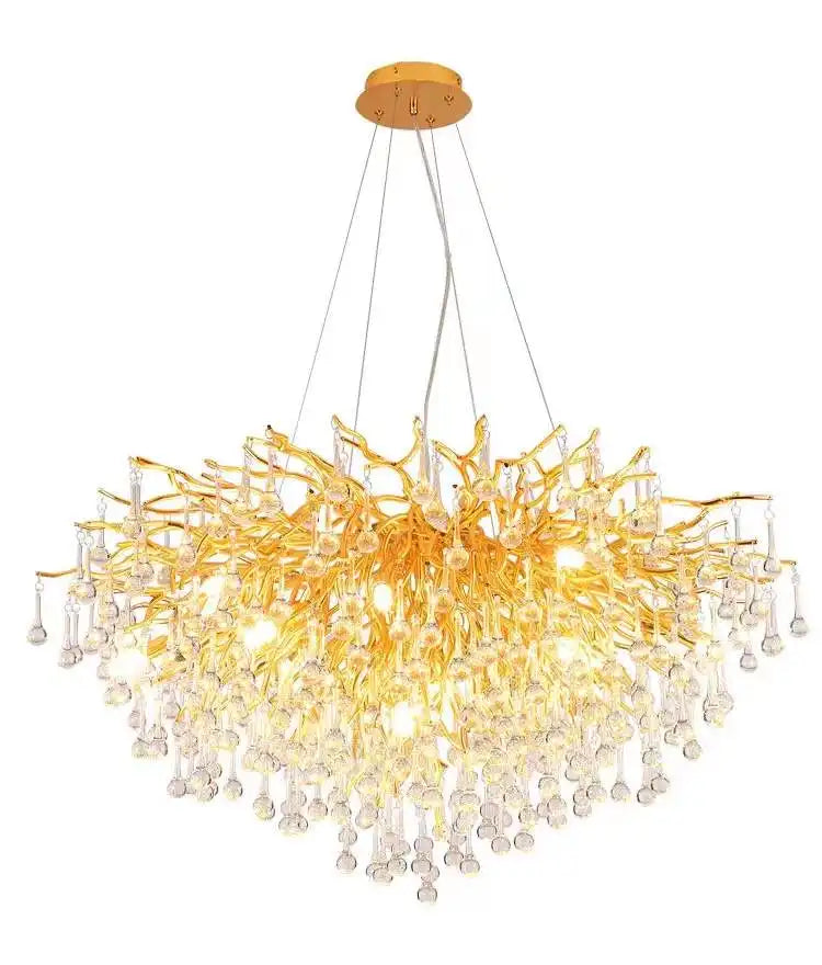 Modern Design Simple Light Luxury Duplex Building Restaurant Clothing Store Villa Dining Room Bedroom Crystal Chandelier