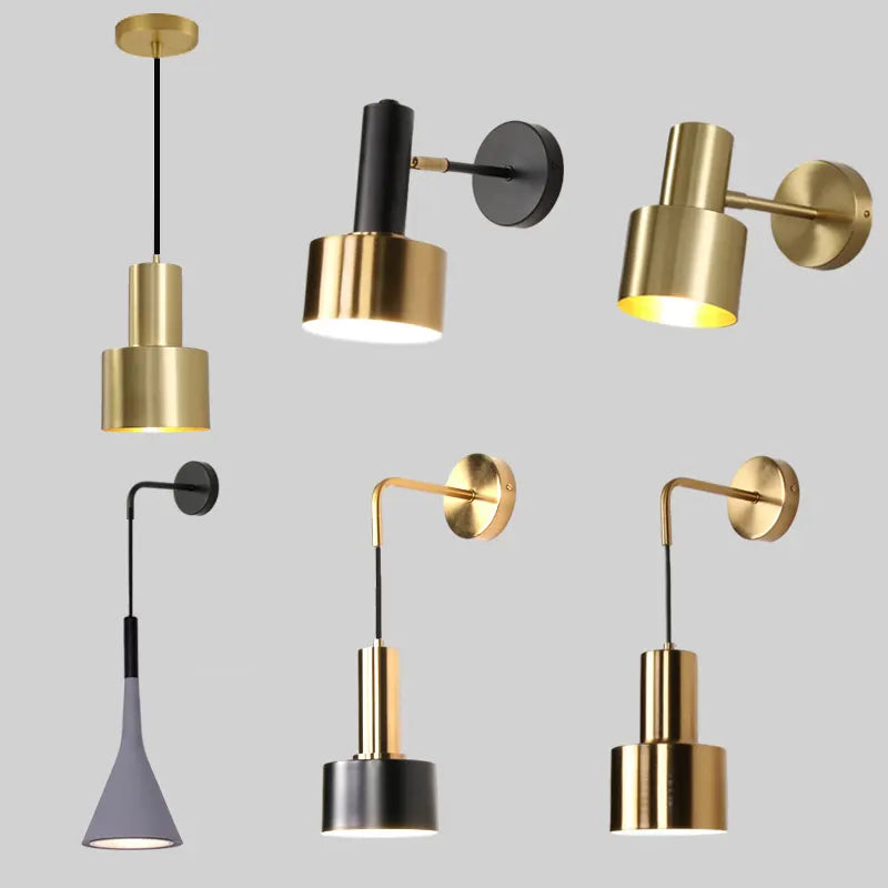 Nordic Modern Design Metal Gold Fancy Led Art Home Office Modern Wall Sconce Light Indoor Brass Light