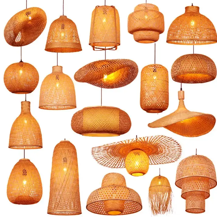 Modern Handmade Wicker Rattan Bamboo Pendant Lamp