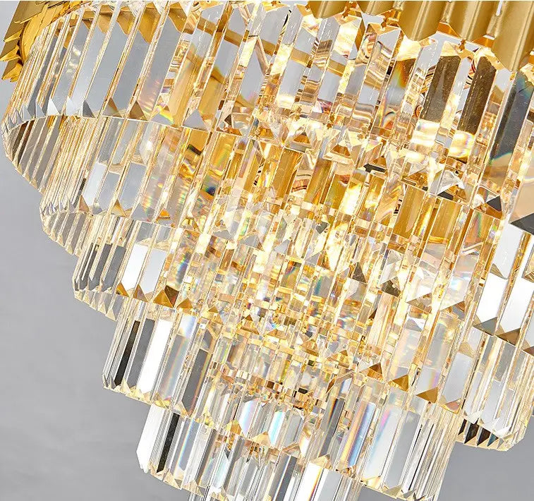 Antique Crystal Stone for House Creative Artistic and Gold Commercial Luxury Post Modern Nordic Led Pendant Hotel Chandelier