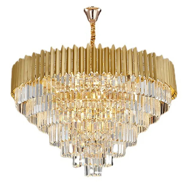 Antique Crystal Stone for House Creative Artistic and Gold Commercial Luxury Post Modern Nordic Led Pendant Hotel Chandelier