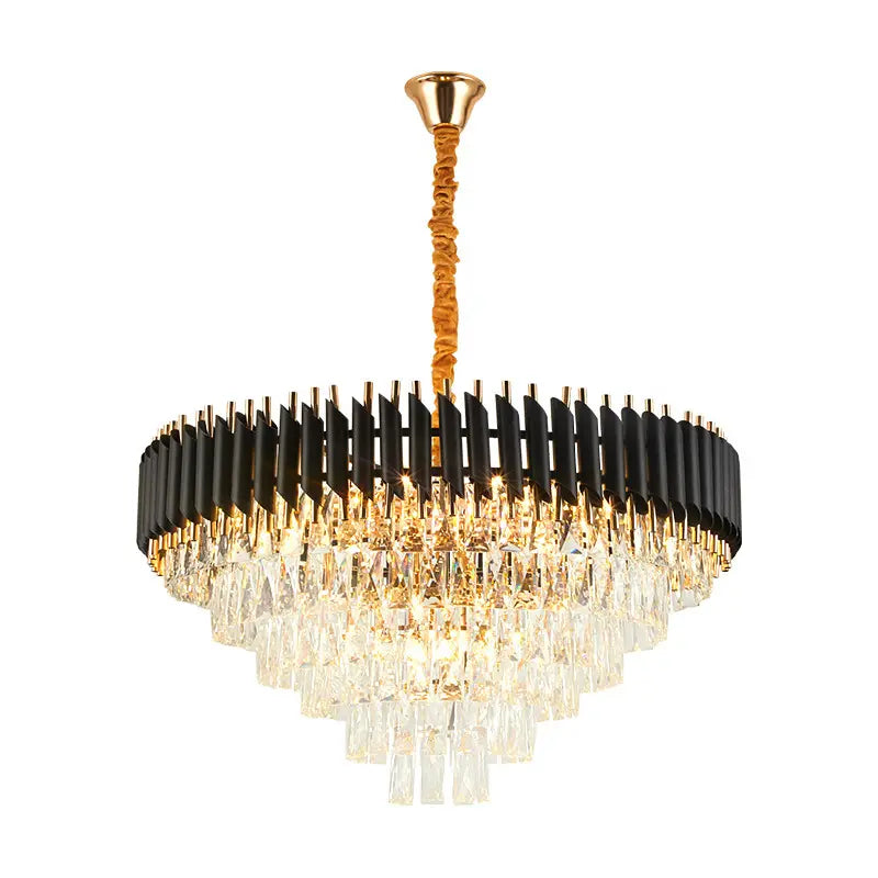 French Style Hardware Indoor Lighting Crystal Luxurious Pendant Light Design Crystal Chandelier Modern for Living Room