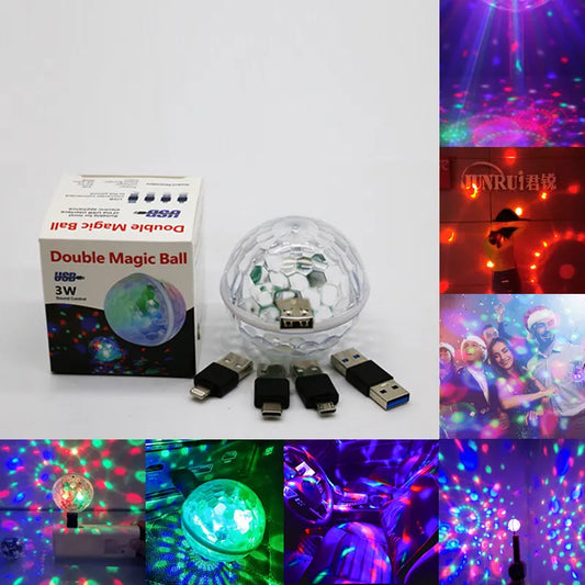 High Quality Wholesaler Top Seller Dj Disco Usb Mini Ball RGB Light Lanterns Party for Dj Dance Floor Disco Stage Lights