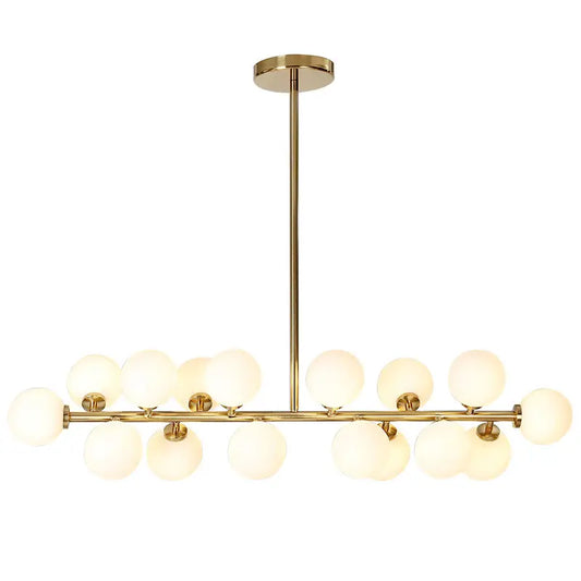 Modern Chandelier Glass Magic Bean LED Pendant Light Fixture Living Dining Room White Bubble Ball Pendant Lamp